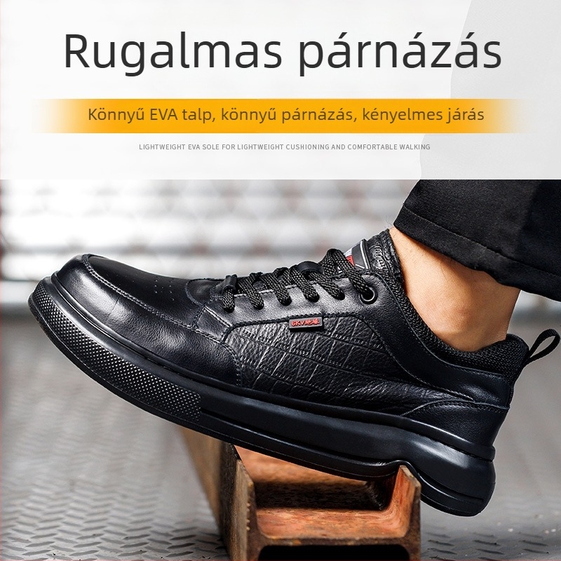 Új nemzeti szabvány szerinti szigetelt cipő, fémmentes orral, műanyag orr, ütés- és perforáció elleni védelem, könnyű és légáteresztő, fekete, munkahelyi használatra