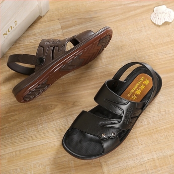 Férfi tendonos talppal szandál, nyár, puha talp, csúszásmentes, strand- és szabadtéri használatra