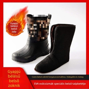 Téli EVA horgászcipő fleece béléssel, meleg belső bélés és cserélhető belső bélés