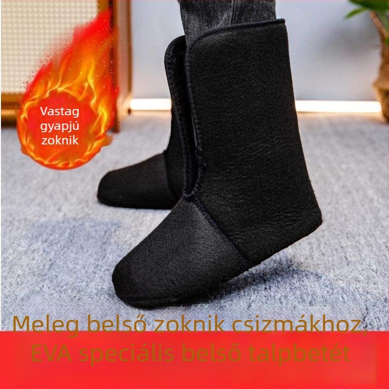 Téli EVA horgászcipő fleece béléssel, meleg belső bélés és cserélhető belső bélés