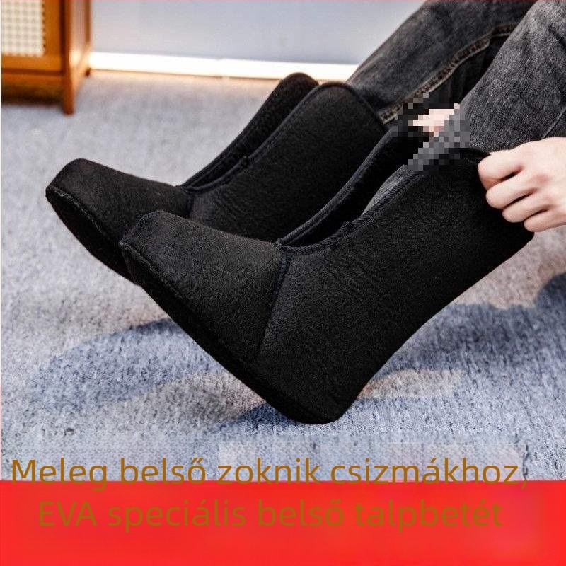Téli EVA horgászcipő fleece béléssel, meleg belső bélés és cserélhető belső bélés
