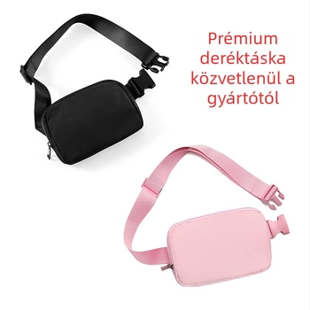 Nylon vízálló női deréktáska kültéri sportokhoz, keresztpántos stílus