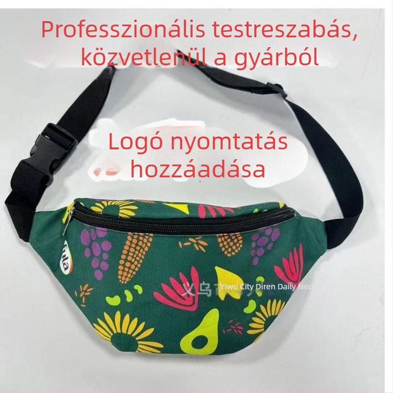 Oxford anyagú derék táska, uniszex, egyszerű crossbody, telefon tároló, nagy kapacitás