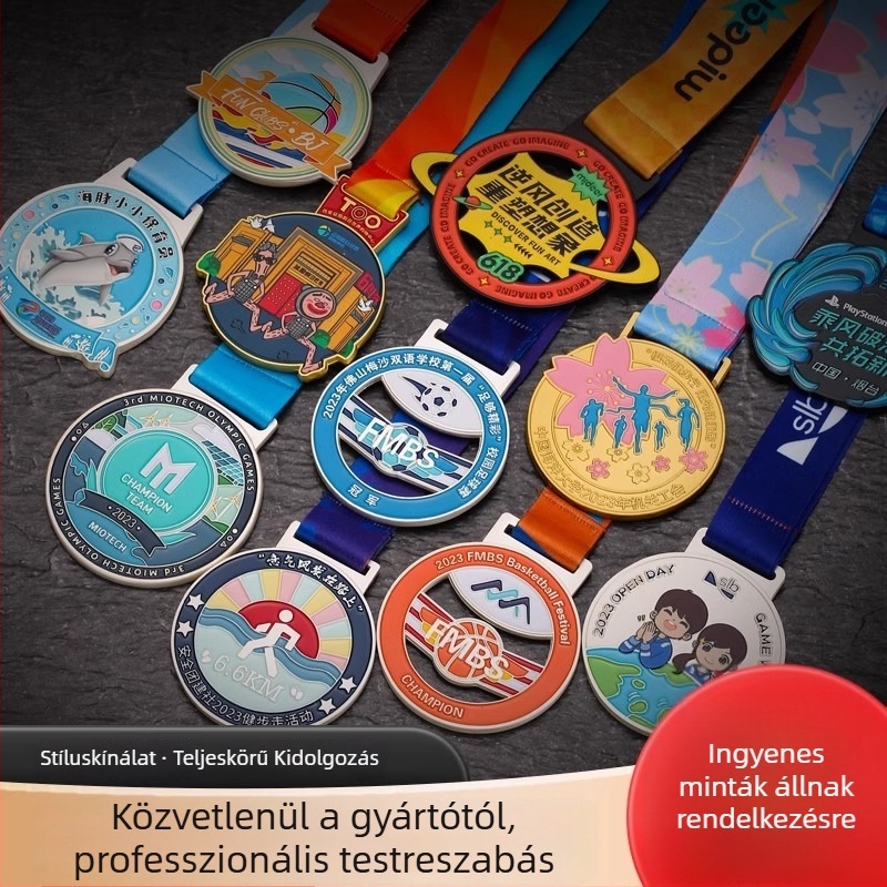 Testreszabott érmek sporteseményekhez – arany, ezüst és bronz érmek kreatív egyedi dizájn