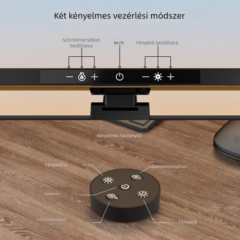 Klip LED monitorfény érintéses vezérléssel, szemkímélő lámpa laptophoz, állítható fényerő, USB tápegység