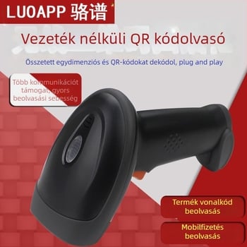 Vezeték nélküli QR-kódolvasó és 2D kódok olvasó — kézi USB-s olvasó