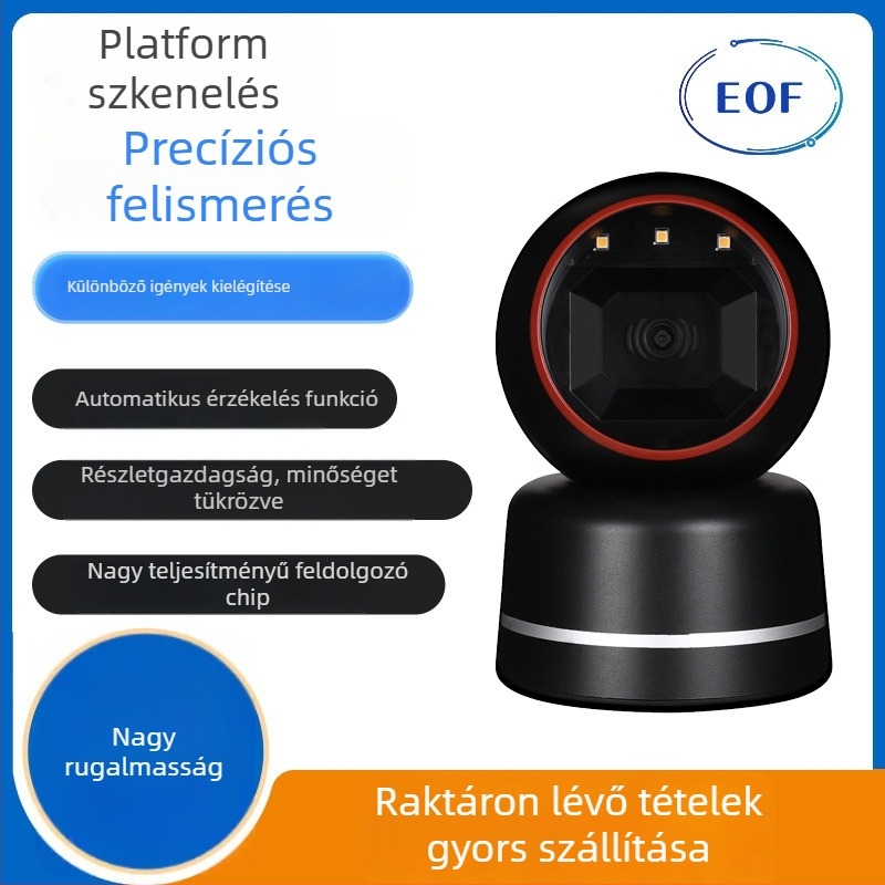 EOF9220 1D/2D vezetékes vonalkódolvasó kiskereskedelemhez, szupermarketekhez és vendéglátóhelyekhez