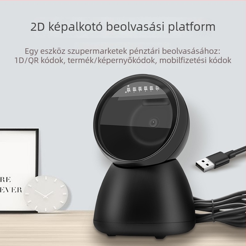 Datamax USB-kábeles vonalkódolvasó QR-kóddal, hordozható eszköz