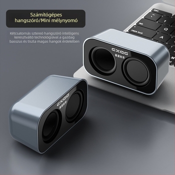 USB asztali számítógép hangszórók, pár mini sztereó hangszórók laptophoz
