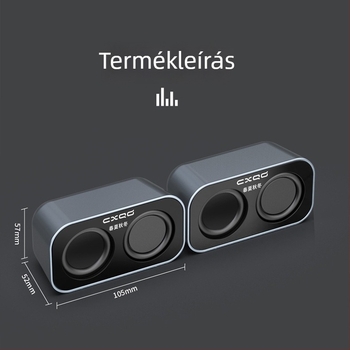 USB asztali számítógép hangszórók, pár mini sztereó hangszórók laptophoz