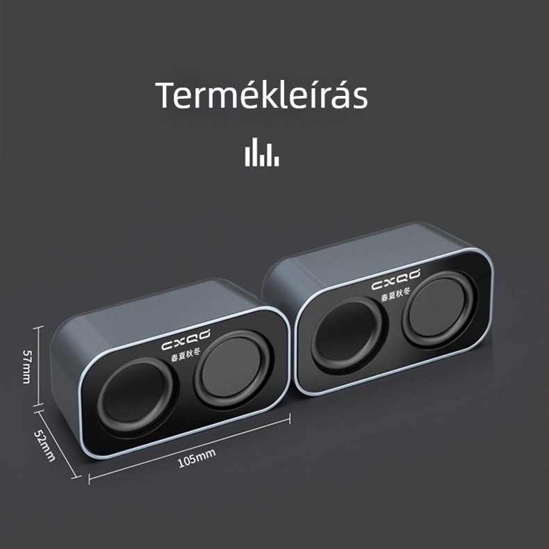 USB asztali számítógép hangszórók, pár mini sztereó hangszórók laptophoz