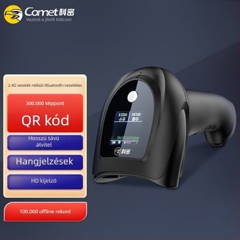 EW-5800 Vezeték nélküli 1D/2D vonalkódolvasó Bluetooth-kapcsolattal, barcode alapú fizetésekhez és egészségbiztosításhoz