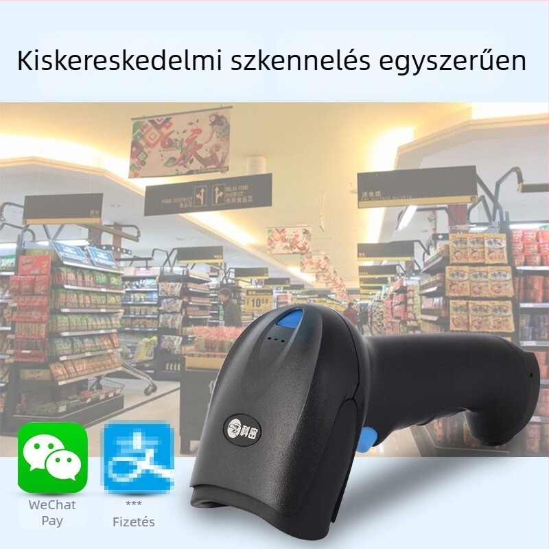 Kemi EP-8800 kézi 2D kódolvasó QR-kódokhoz és WeChat Pay-hez