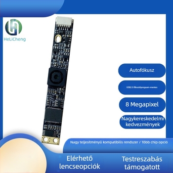 USB automatafókuszos HD kamera modul, 8 MP, OCR-támogatás és mikrofon