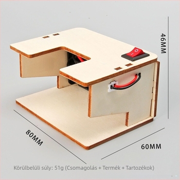 Fából készült bankjegydetektáló DIY tudományos játék gyerekeknek, oktató készlet