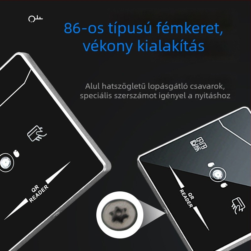 QR-kód felismerésű ID-hozzaférés-ellenőrző kártyaolvasó, Wiegand RS485 kimenet, IC-kártya-kompatibilis, kézi szkenner