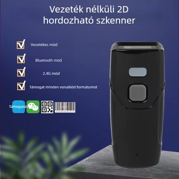 Bluetooth vonalkódolvasó, hordozható, vezeték nélküli olvasó raktárakhoz, egészségügyhöz, kiskereskedelemhez és fizetésekhez