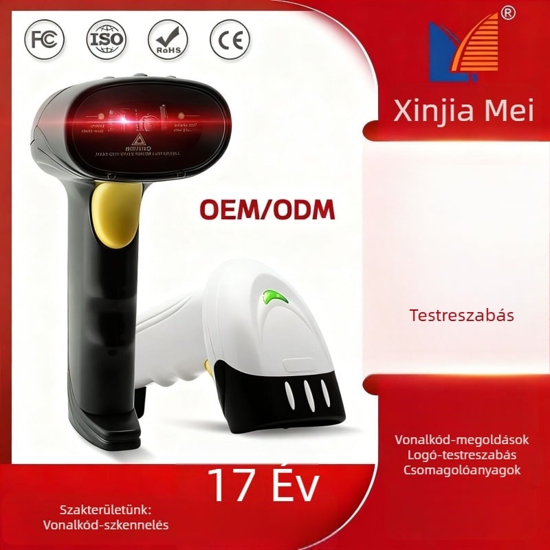 X-520 lézeres QR-kód és vonalkódolvasó, USB kézi készülék