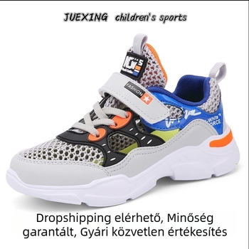 Gyerekeknek készült légáteresztő hálós futócipők nyárra
