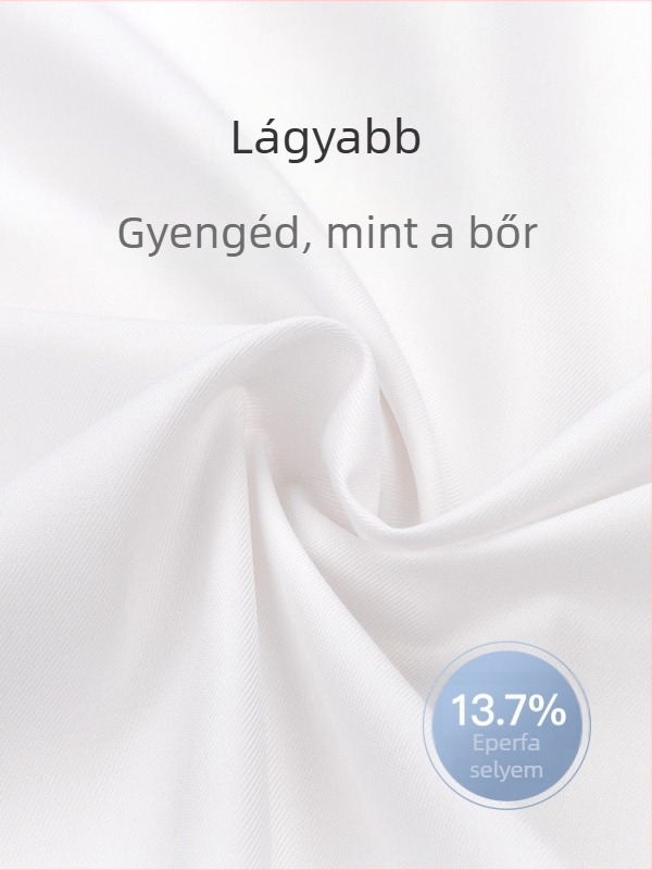 Férfi hosszú ujjú ing, 13,7% mulberry selyemkeverék, vasalás nélkül, prémium üzleti ing