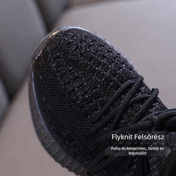 Gyerekeknek Coconut cipő, lélegző Flyknit felsőrész, tavasz–ősz sportcipő, könnyű és csúszásmentes