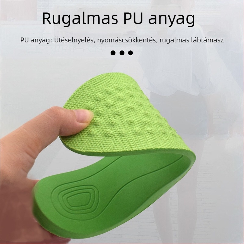 PU habból készült O-formájú talp, vágásra alakítható, boltozat-támogató talp sport- és mindennapi cipőkhöz