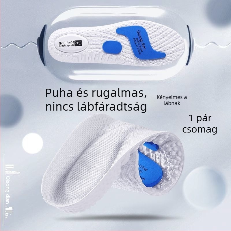 Orvosi minőségű talpbetét lapos láb korrekcióhoz, belső és külső boltozat támogatásával, talptámogatás és a lábak helyes igazítása