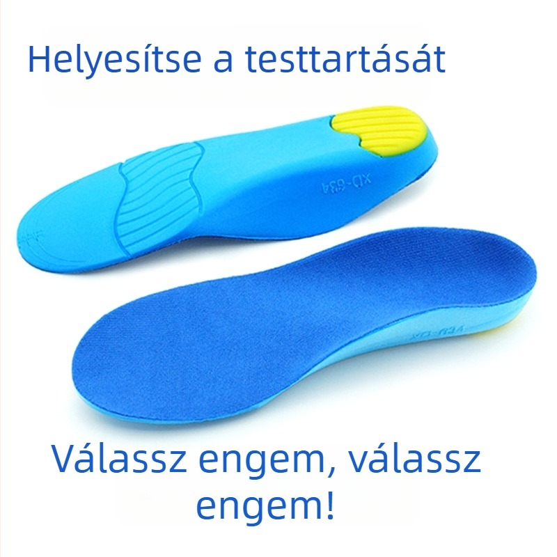 Gyerekeknek készült PU talpbetét lapos lábra, ívtámasz, ortopédiai, ütéscsillapító, sporttalp