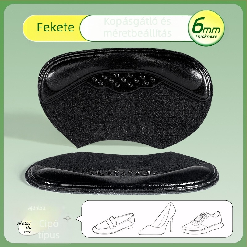 4D hűtő szilikon sarokvédők – kopásálló, csúszásmentes betét magas sarkúhoz, fél méret nőknek