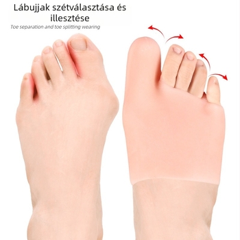 Hallux valgus korrektor és ujjszúró a láb előrészéhez, védő ujjtakaró, ortopédiai talp SEBS-ből, egy méret, nőknek