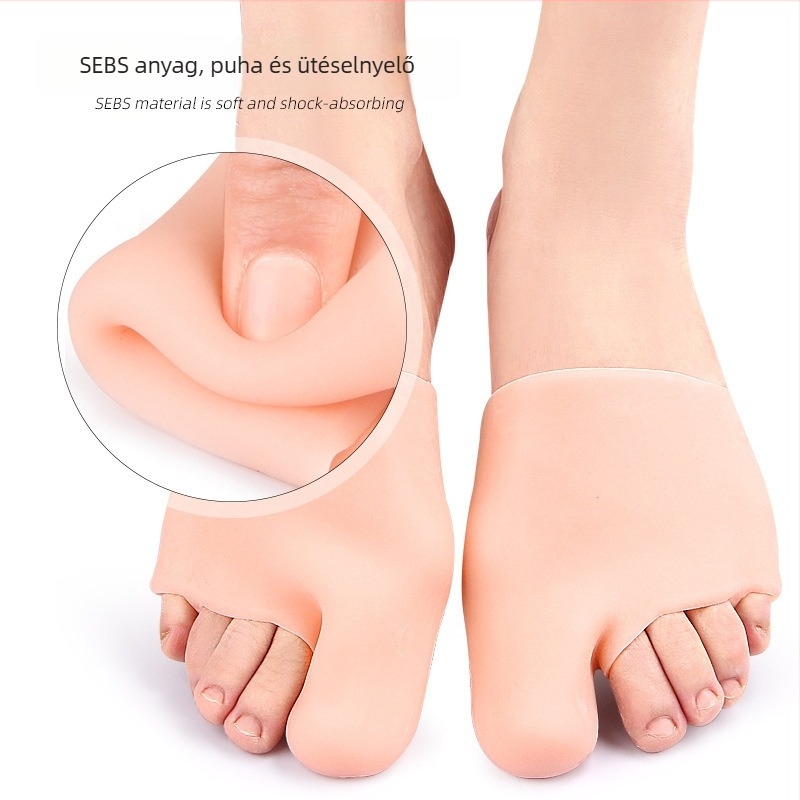 Hallux valgus korrektor és ujjszúró a láb előrészéhez, védő ujjtakaró, ortopédiai talp SEBS-ből, egy méret, nőknek