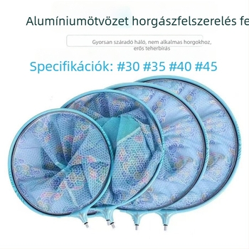 Alumíniumötvözetből készült hálófej versenyszerű horgászathoz, gyorsan száradó, anti-gubanc
