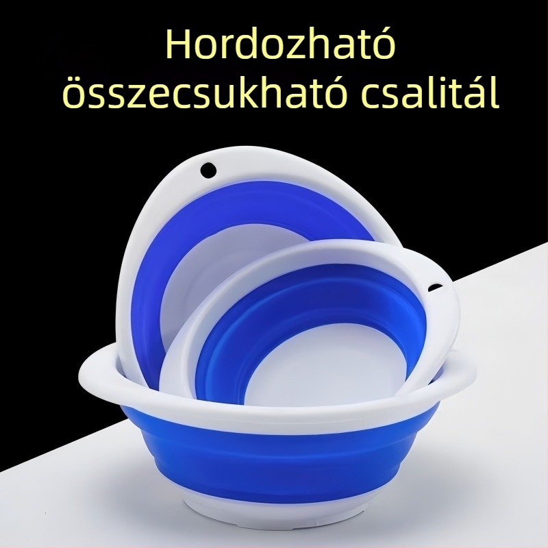 Összecsukható csalihordó és etetőedények, etetőtál és nyitható etetőmedence – gumiból
