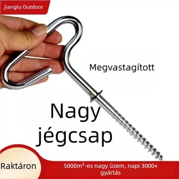 Szakosított jéghez használható horgászati szegek, sátor rögzítéséhez jégen hóban, jéglyukfúró eszköz, menetes hószeg