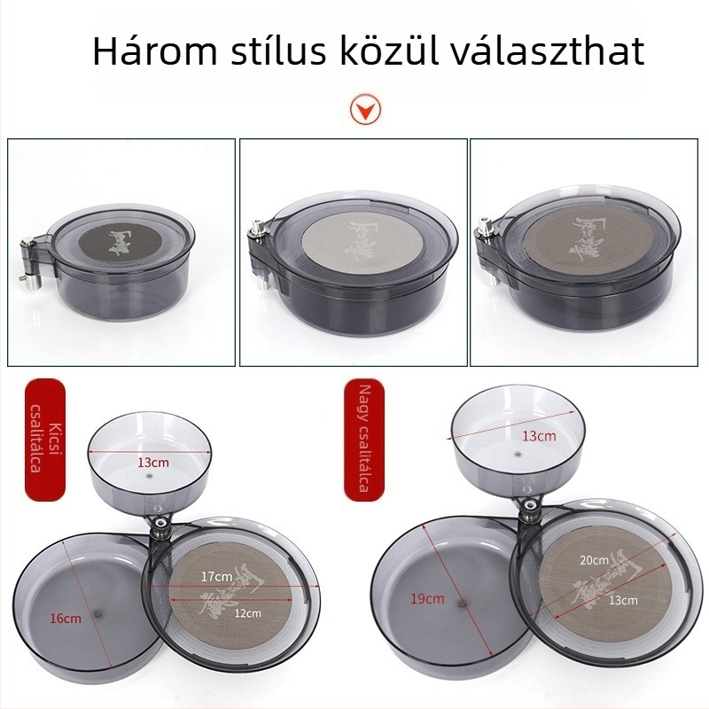 Mini mágneses univerzális horgászláda erős mágnessel, 3-in-1 versenyképes mini készlet, korong alakú csalihordó