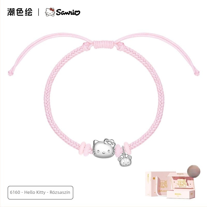 Zhenggang x Sanrio Kuromi ezüst karkötő nőknek, új 2024-es modell, elegáns születésnapi ajándék