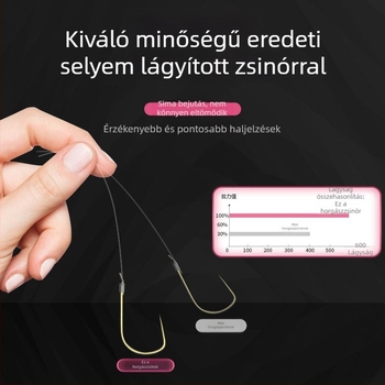 Ultra rövid 15 cm előkés vezető kettős horoggal, előre kötött horogkészlet, anti-tekeredés, arany hüvely