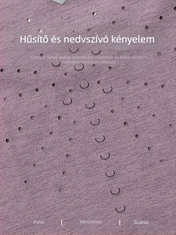 Férfi könnyű, lélegző futópóló nyárra, egyszínű, laza szabású, rövid ujjú