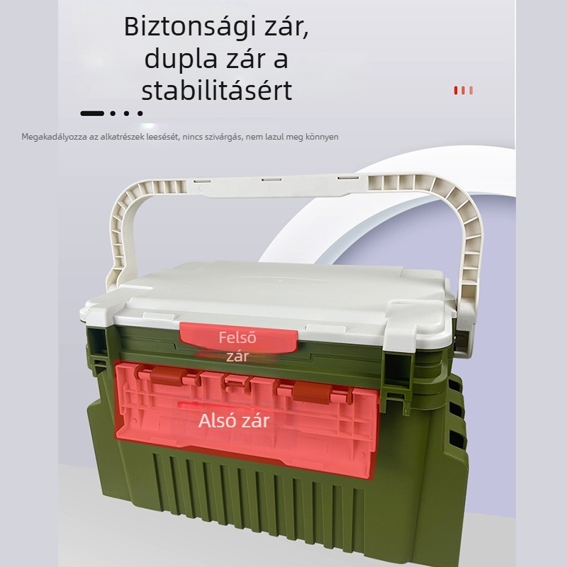 Többcélú hordozható horgászdoboz bottartóval – tengeri horgászathoz kezdőknek, teljes készlet kiegészítőkkel