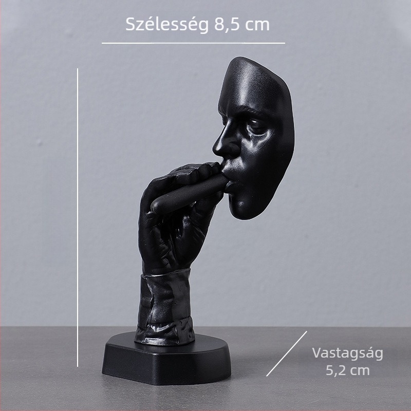 Moderne absztrakt asztali dísz – ABS műanyagból készült, kis dekoráció dohányosoknak a nappaliba