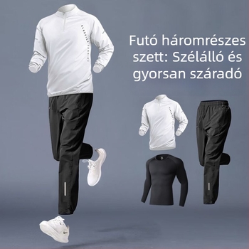 Férfi gyorsan száradó sportos szett kerékpározáshoz, kosárlabdázáshoz és futáshoz