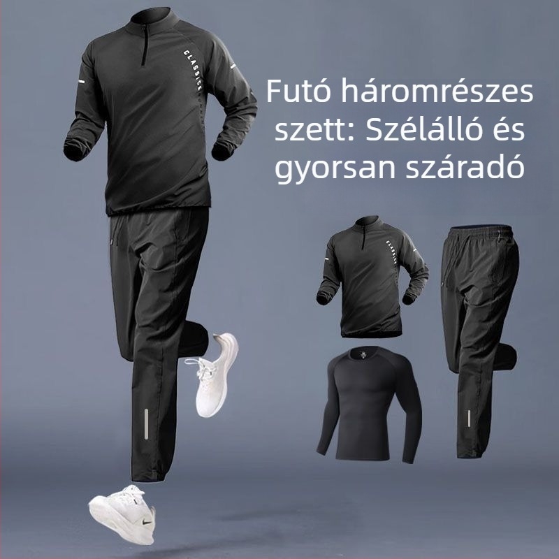 Férfi gyorsan száradó sportos szett kerékpározáshoz, kosárlabdázáshoz és futáshoz