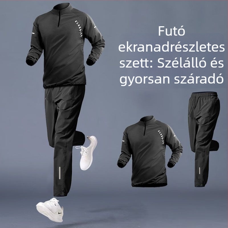 Férfi gyorsan száradó sportos szett kerékpározáshoz, kosárlabdázáshoz és futáshoz