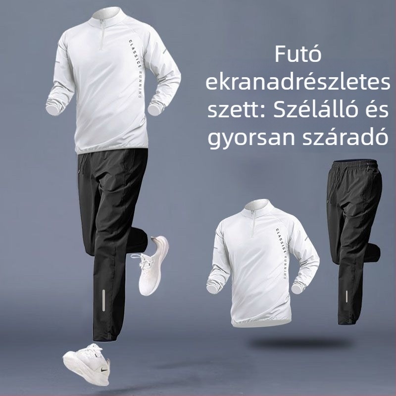 Férfi gyorsan száradó sportos szett kerékpározáshoz, kosárlabdázáshoz és futáshoz