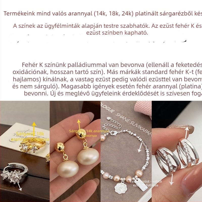 Női masni formájú gyöngy fülbevalók, minimalist stílusú fülbevalók, elegáns fülékszer