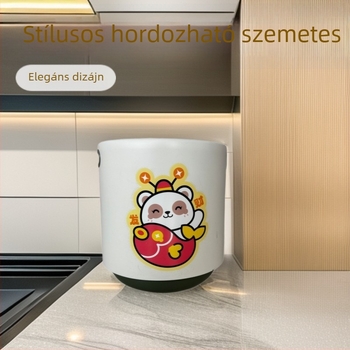 Rajzfilmszerű háztartási szemetes, kiváló minőségű luxus érzet, nappaliba, fürdőszobába és hálószobába, kettős rétegű, vastagított dizájn