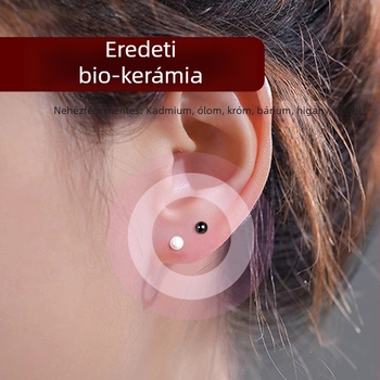 Unisex orvosi bio-kerámiás fülápoló studok, kerámiából készült fülcsapok, viselhetők fürdés és alvás közben, fülcsapok és fülbevalók