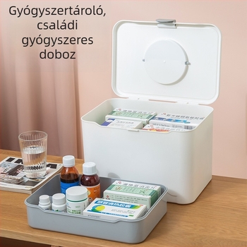Nagy kapacitású otthoni orvosi készlet – elsősegély doboz