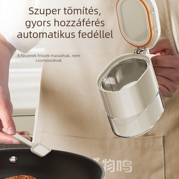 Konyhai fűszerkészlet: pultra helyezhető és szabadon álló tároló fűszertartóknak
