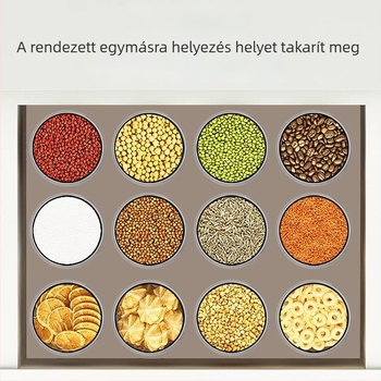 Zárható gabonatároló edény, átlátszó műanyag tartály a konyhába, ideális nassolnivalók és teák tárolására, 800–1000 ml